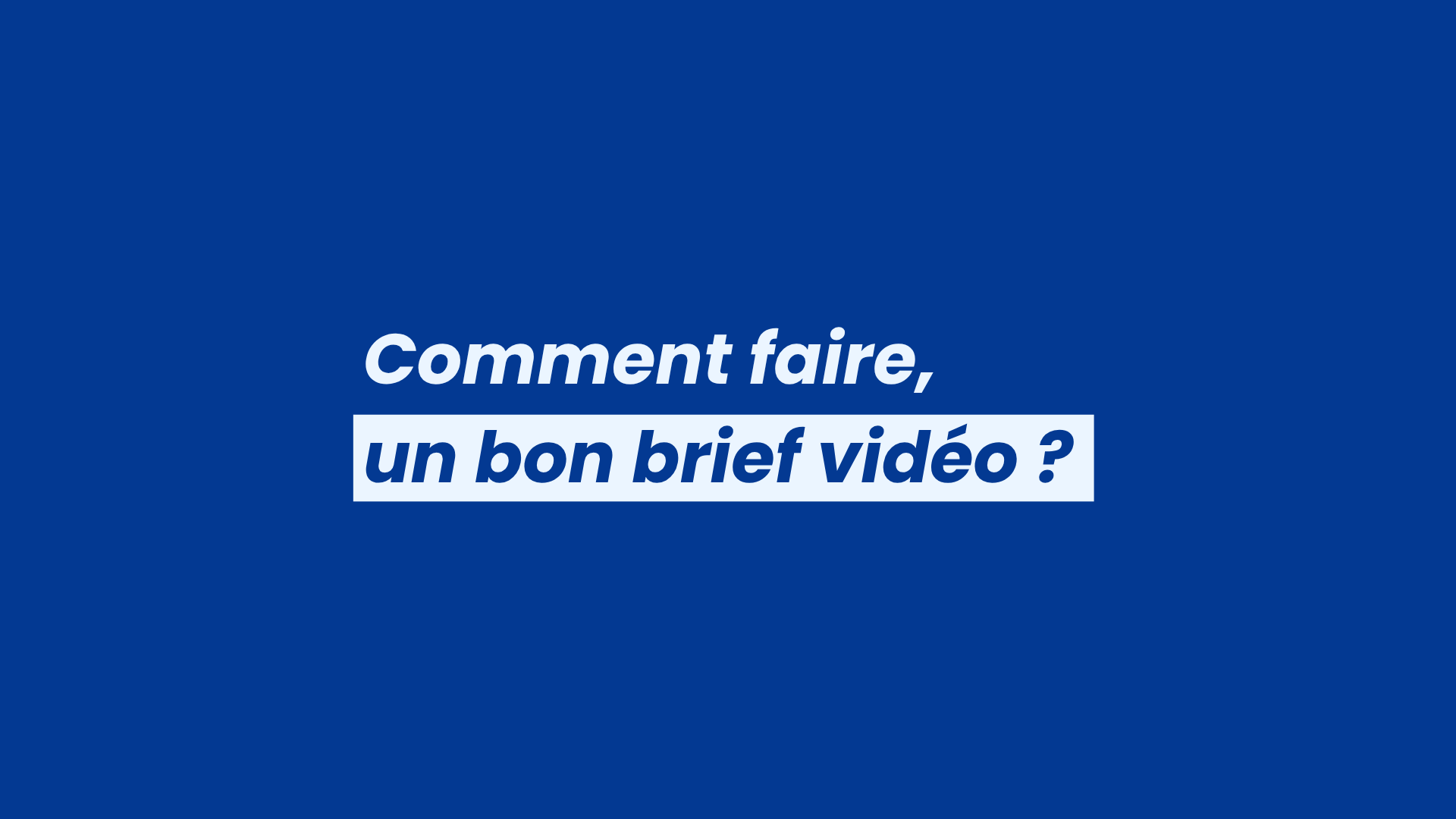 comment réaliser un brief créatif